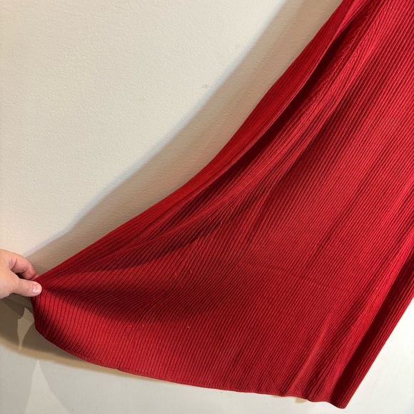 UNIQLO Sz M Ribbed Cotton Modal Nylon Blend Sleeveless Midi Dress NEW WITH TAG - Picture 6 of 11